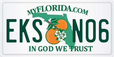 FL license plate EKSN06