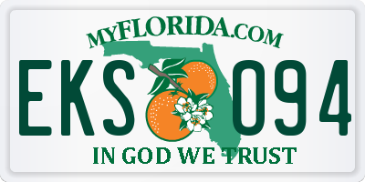 FL license plate EKSO94