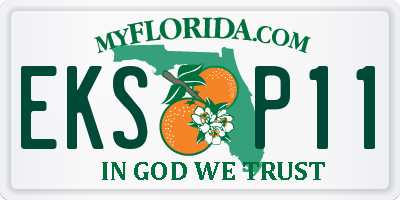 FL license plate EKSP11