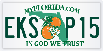 FL license plate EKSP15