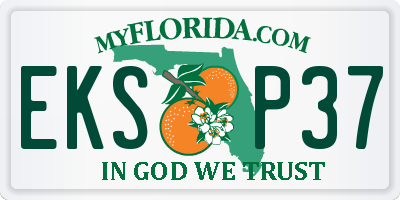 FL license plate EKSP37