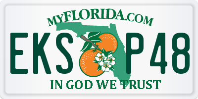 FL license plate EKSP48