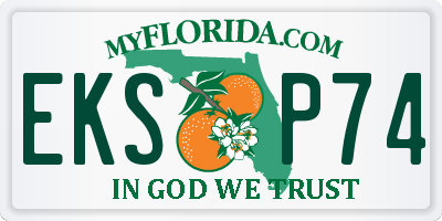 FL license plate EKSP74