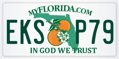 FL license plate EKSP79