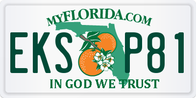 FL license plate EKSP81