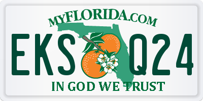 FL license plate EKSQ24