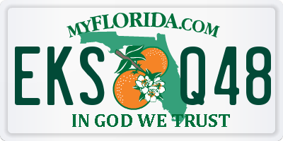 FL license plate EKSQ48