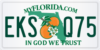 FL license plate EKSQ75