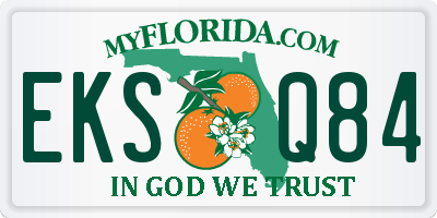 FL license plate EKSQ84