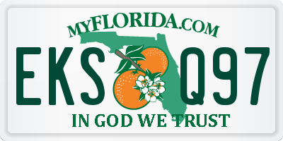 FL license plate EKSQ97