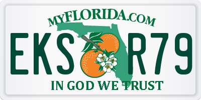 FL license plate EKSR79
