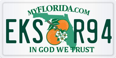 FL license plate EKSR94