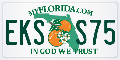 FL license plate EKSS75