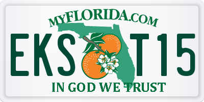 FL license plate EKST15