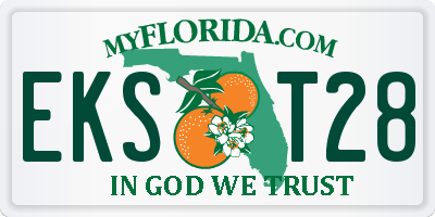 FL license plate EKST28
