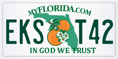 FL license plate EKST42