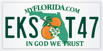 FL license plate EKST47