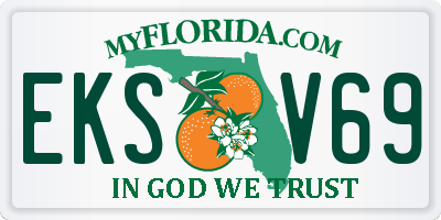 FL license plate EKSV69
