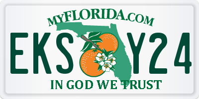 FL license plate EKSY24