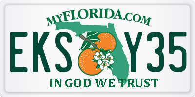 FL license plate EKSY35