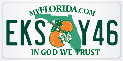 FL license plate EKSY46