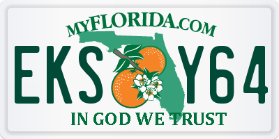 FL license plate EKSY64