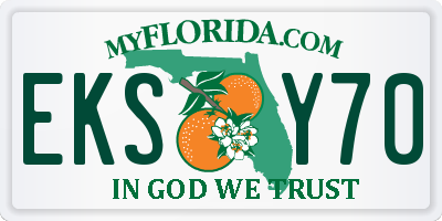 FL license plate EKSY70