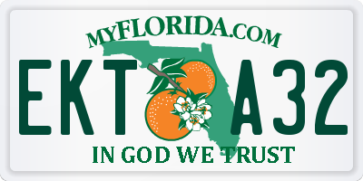 FL license plate EKTA32