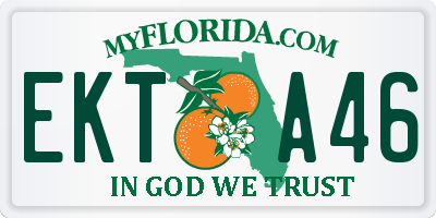 FL license plate EKTA46
