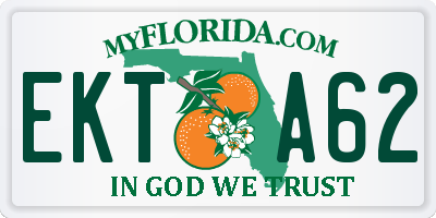 FL license plate EKTA62