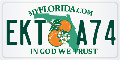 FL license plate EKTA74