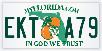 FL license plate EKTA79