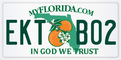 FL license plate EKTB02