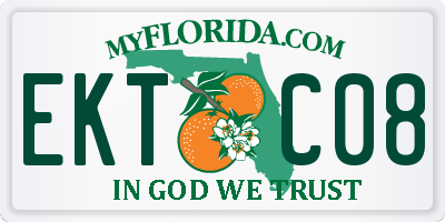 FL license plate EKTC08