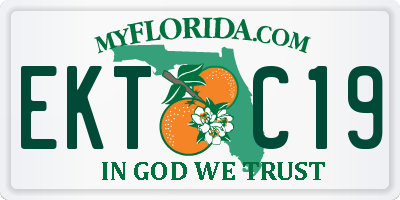 FL license plate EKTC19