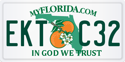 FL license plate EKTC32