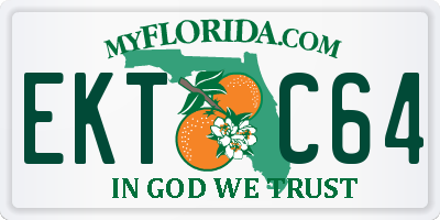 FL license plate EKTC64