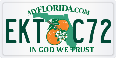 FL license plate EKTC72