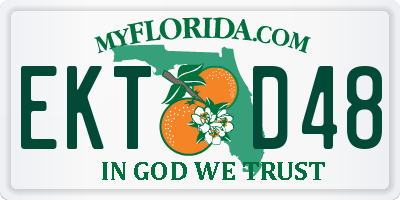 FL license plate EKTD48