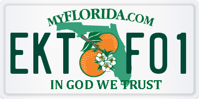 FL license plate EKTF01