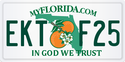 FL license plate EKTF25