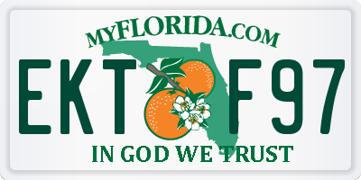 FL license plate EKTF97