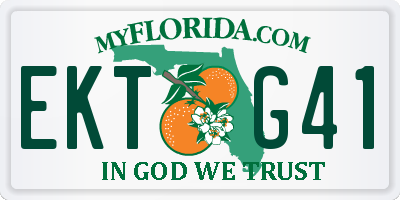 FL license plate EKTG41