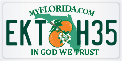 FL license plate EKTH35