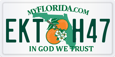 FL license plate EKTH47