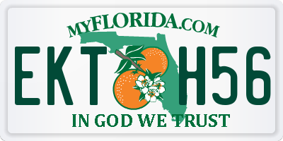 FL license plate EKTH56