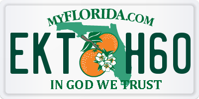 FL license plate EKTH60