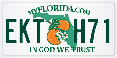 FL license plate EKTH71
