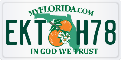 FL license plate EKTH78