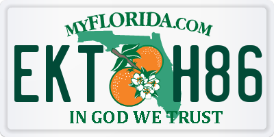FL license plate EKTH86